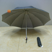 19 "* 8 k dois Fold guarda-chuva com tira revestida (YS2-001A)